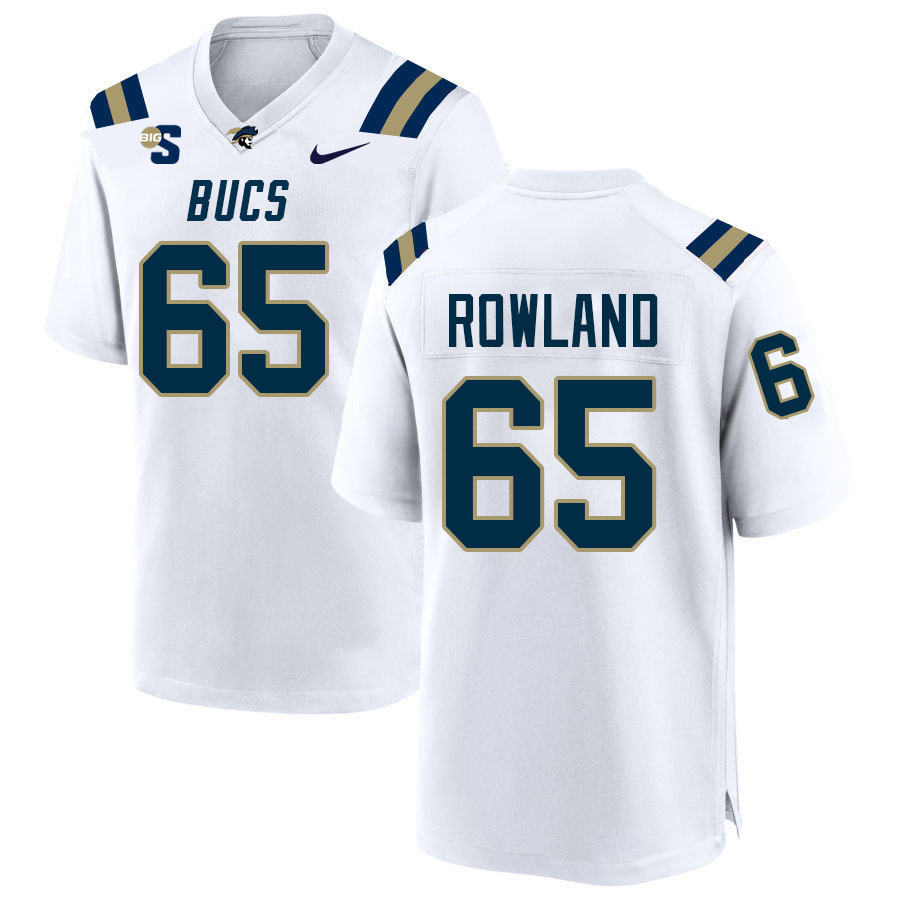 Men #65 Jack Rowland Charleston Southern Buccaneers 2023 College Football Jerseys Stitched-White